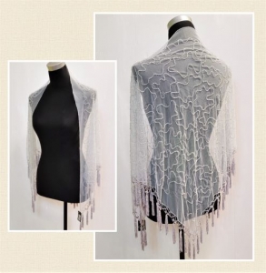 Beaded shawl 02-424C